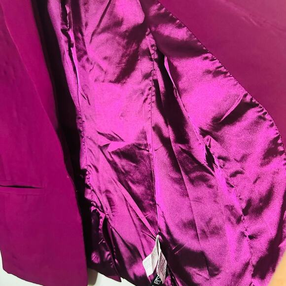ENDLESS ROSE Purple Jewel Toned Single Button Breasted Blazer Size Medium - Picture 10 of 11